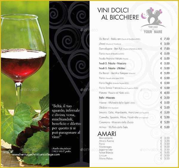 Wine Brochure Template Free Of 25 Wine Brochure Templates Free Psd Ai Eps format