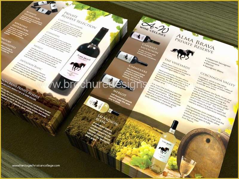 Wine Brochure Template Free Of Flyer Design for Wine Cellars Design Inspiration Templates