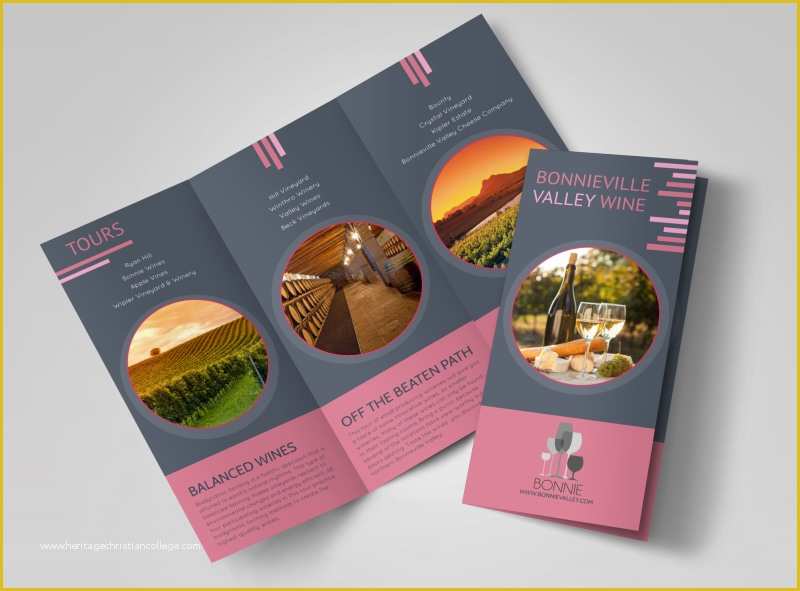 Wine Brochure Template Free Of Valley Wine tour Tri Fold Brochure Template