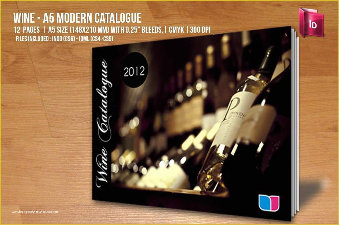 Wine Brochure Template Free Of Wine A5 Modern Catalogue Brochure Templates Creative