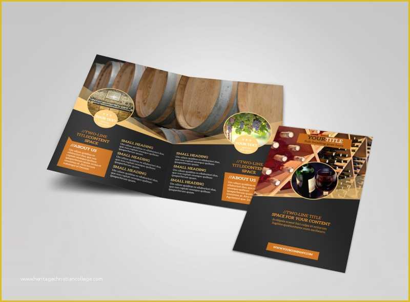Wine Brochure Template Free Of Wine tour Bi Fold Brochure Template