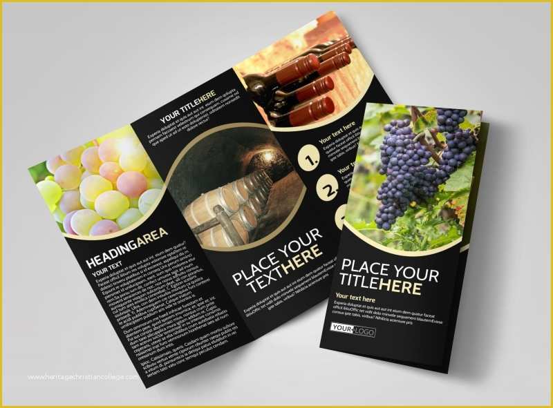 Wine Brochure Template Free Of Winery & Wine Making Brochure Template