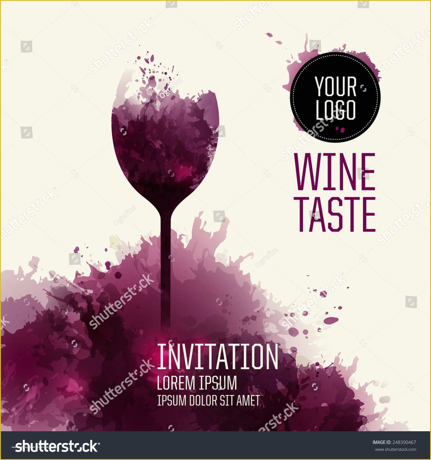 Wine Invitation Template Free Of Invitation Template event Party Suitable Tasting Stock