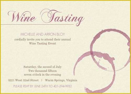 Wine Invitation Template Free Of Summer is the Perfect Time for A Wine Tasting event