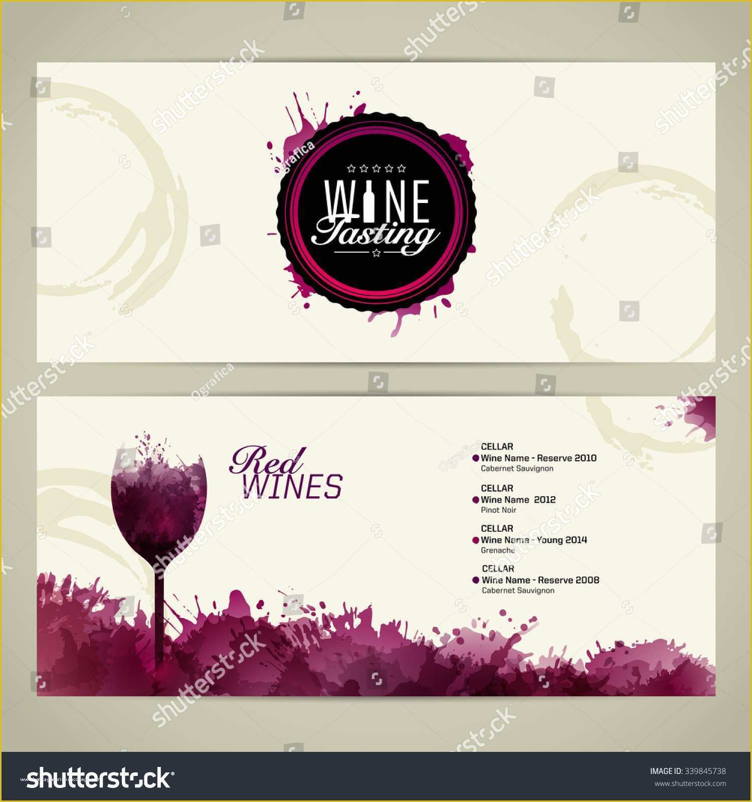 Wine Invitation Template Free Of Template for event Party Suitable for Tasting events