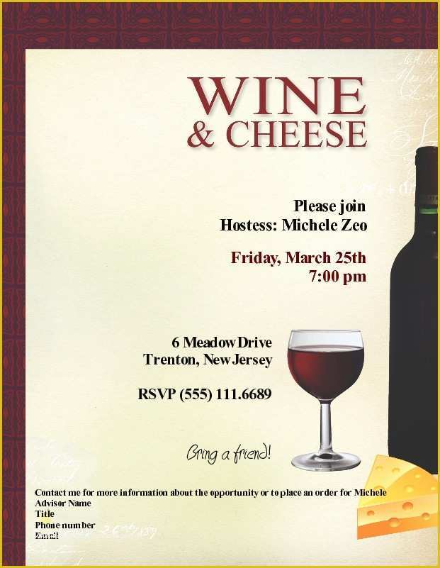 Wine Invitation Template Free Of Wine and Cheese Invitation Template Free