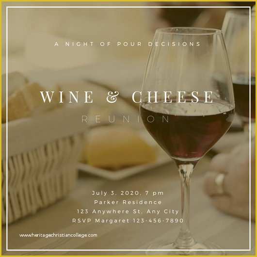 Wine Invitation Template Free Of Wine and Cheese Invite Flyer Templates by Canva