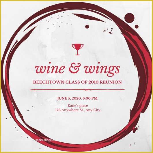 Wine Invitation Template Free Of Wine and Cheese Invite Flyer Templates by Canva