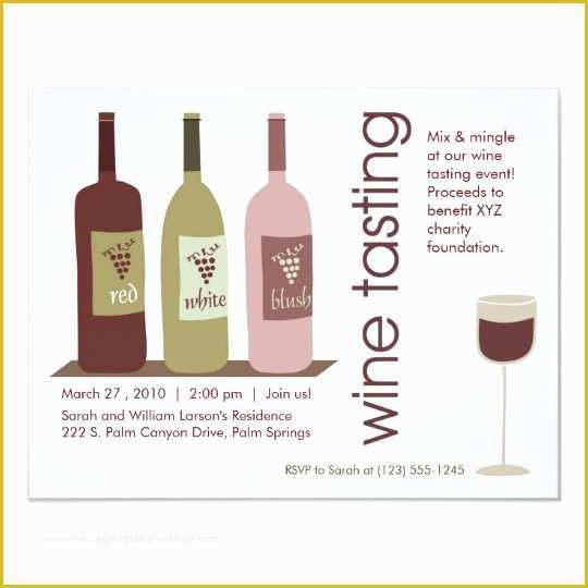 Wine Invitation Template Free Of Wine Tasting Invitation