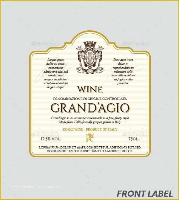Wine Label Design Templates Free Of 13 Label Templates Free Sample Example format