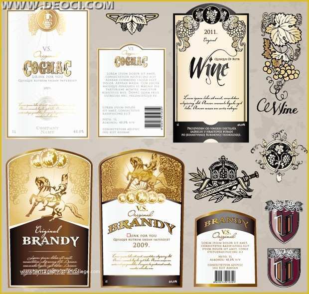 Wine Label Design Templates Free Of 14 Wine Label Template Psd Free Wine Label