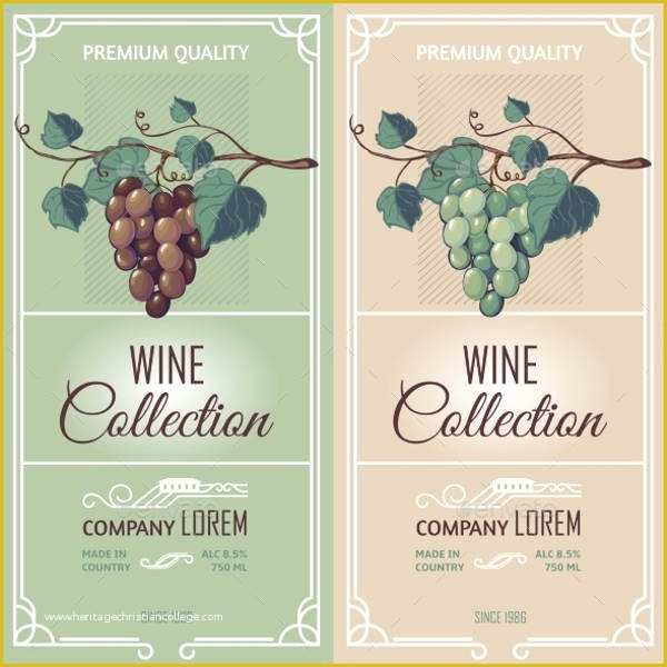 Wine Label Design Templates Free Of 32 Wine Label Designs Free Psd Vector Ai Eps format