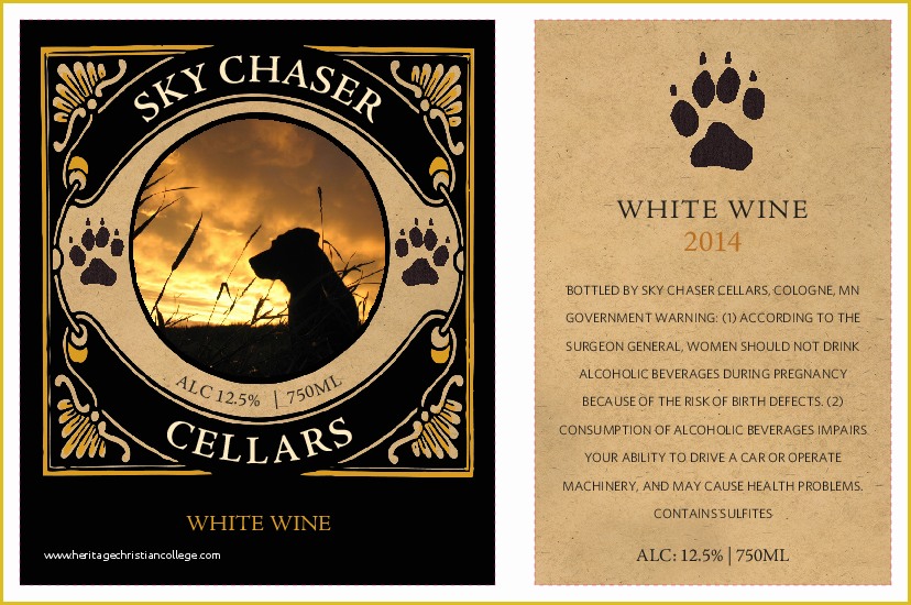 Wine Label Design Templates Free Of Customize Your Own White Wine Label Template Grogtag