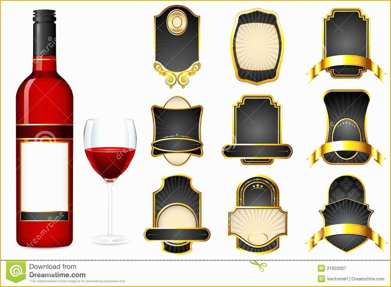 Wine Label Design Templates Free Of Liquor Label Template