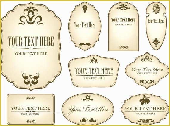 Wine Label Design Templates Free Of Wine Bottle Label Coreldraw Free Vector 13 003
