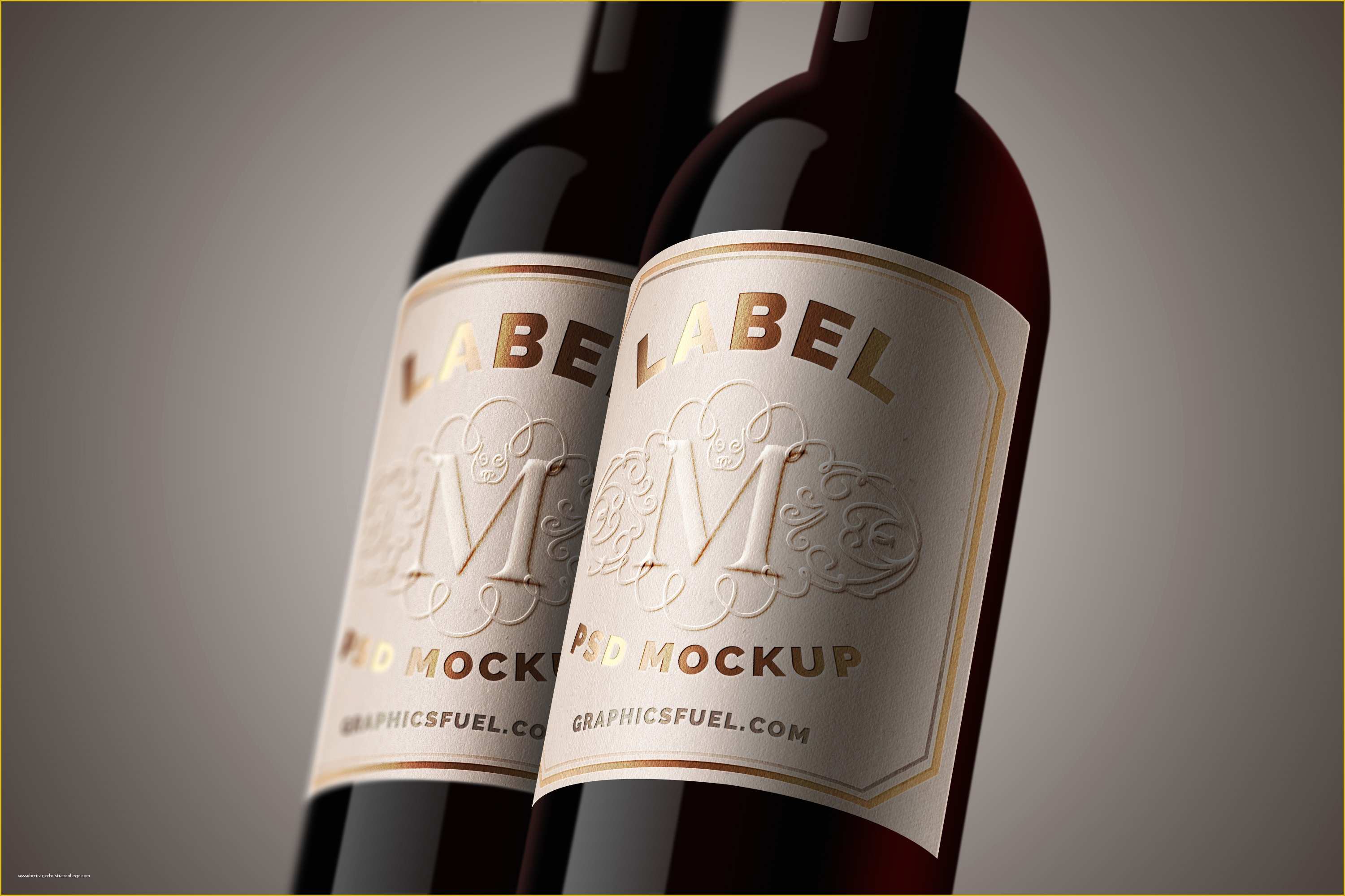 Wine Label Design Templates Free Of Wine Bottle Label Mockup Psd Graphicsfuel