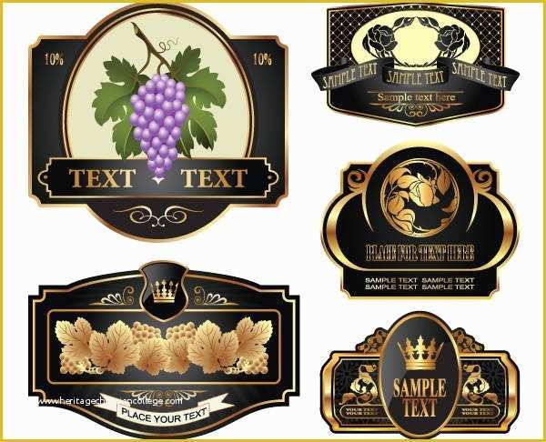 Wine Label Design Templates Free Of Wine Bottle Label Template