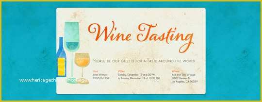 Wine Tasting Invitation Template Free Of theme Party Free Online Invitations