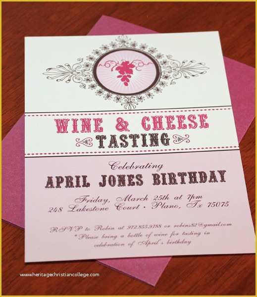 Wine Tasting Invitation Template Free Of Wine &amp; Cheese Tasting Party Invitation Template – Download