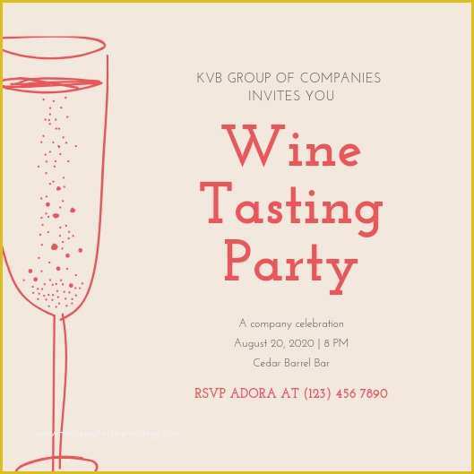 Wine Tasting Invitation Template Free Of Wine and Cheese Invite Flyer Templates by Canva