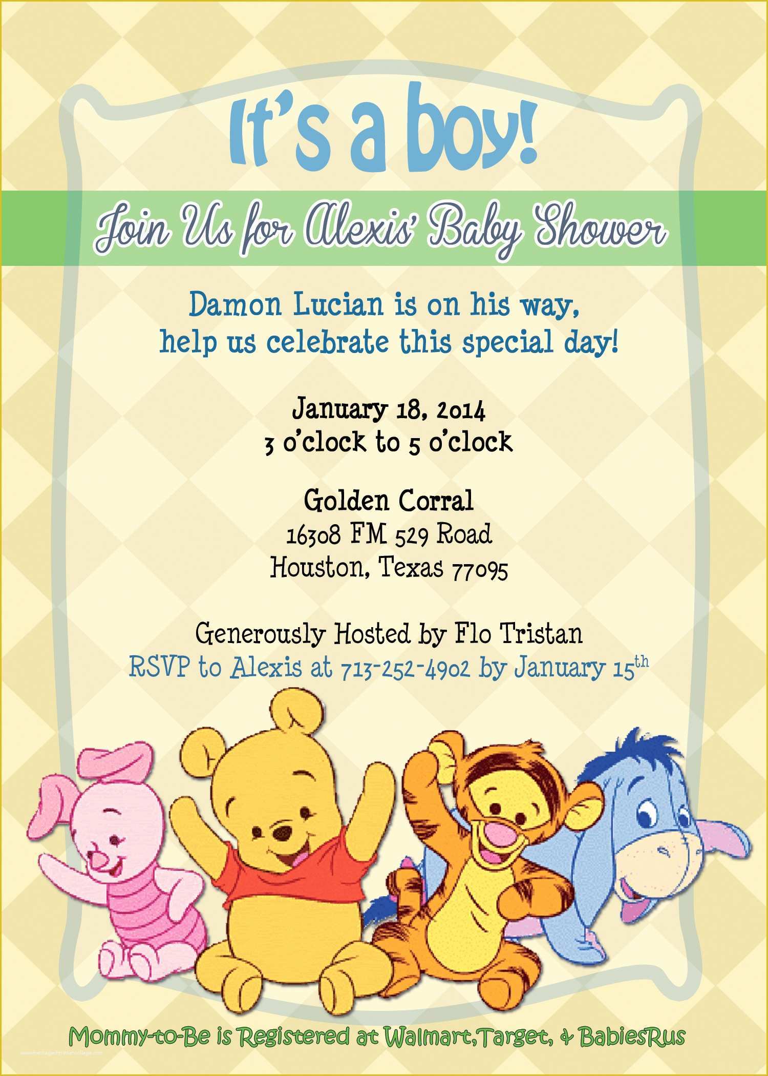 Winnie the Pooh Baby Shower Invitations Templates Free Of Winnie Pooh Baby Shower Invitations Baby Shower