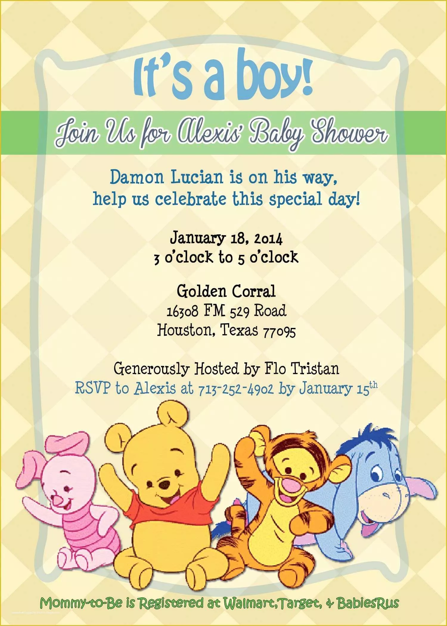 Winnie the Pooh Baby Shower Invitations Templates Free Of Winnie the Pooh Baby Shower Invitation