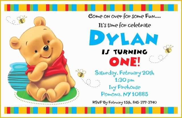 Winnie the Pooh Baby Shower Invitations Templates Free Of Winnie the Pooh the Most Perfect theme for Your Baby