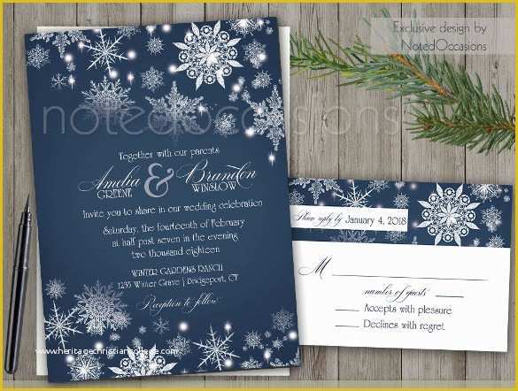 Winter Wedding Invitation Templates Free Of 61 formal Invitation Templates Psd Word Ai Pages