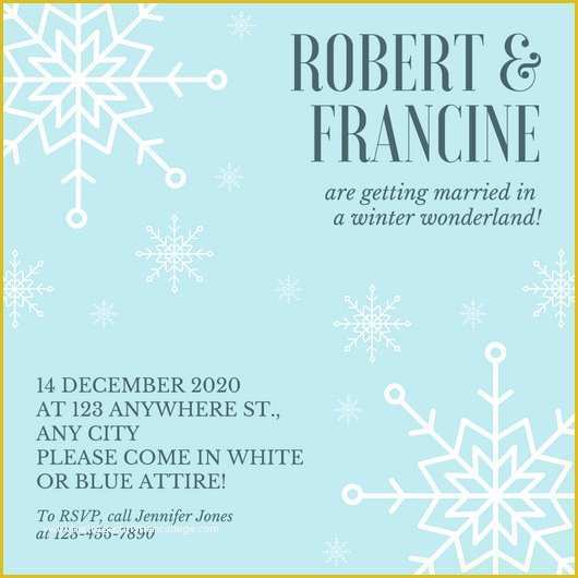 Winter Wedding Invitation Templates Free Of Customize 1 429 Winter Wedding Invitation Templates
