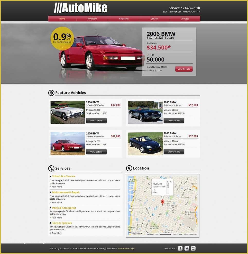 Wix Templates Free Download Of Car Rental Wix Website Template