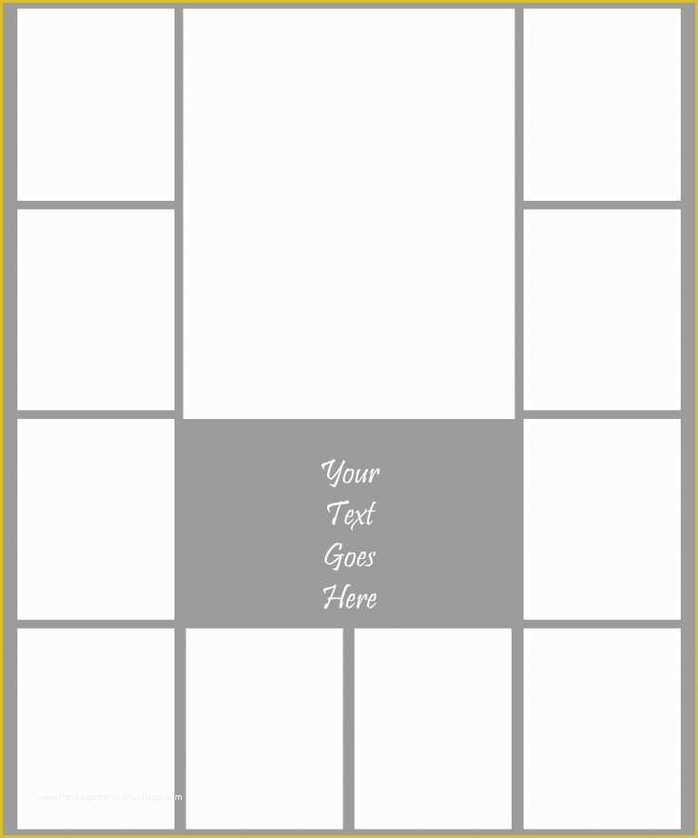 Word Collage Template Free Download Printable Templates