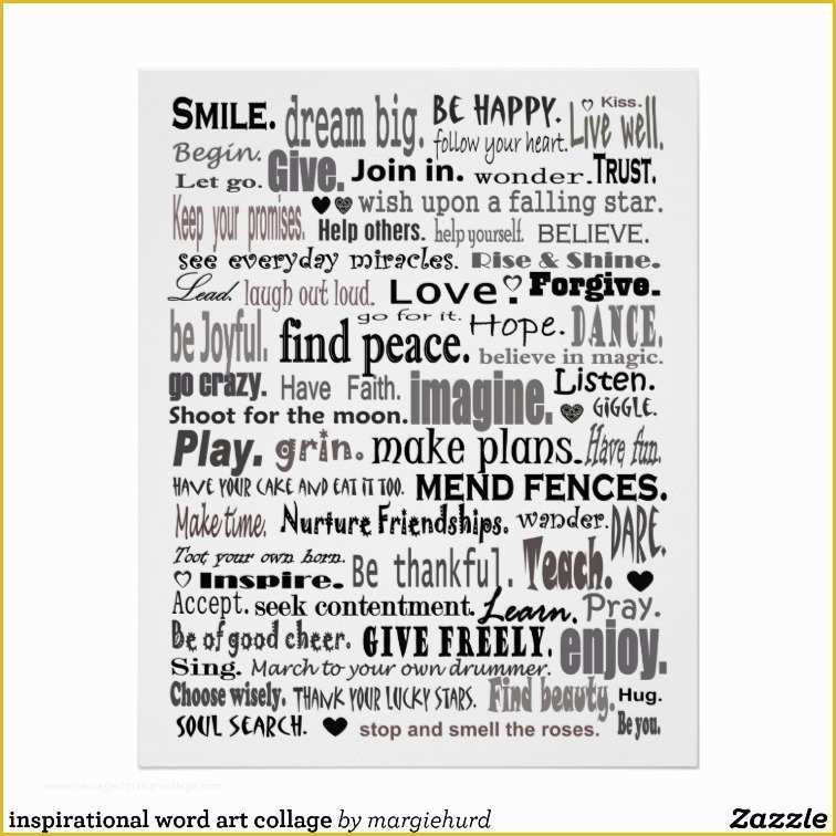 Word Art Collage Template Free Of Inspirational Word Art Collage Poster