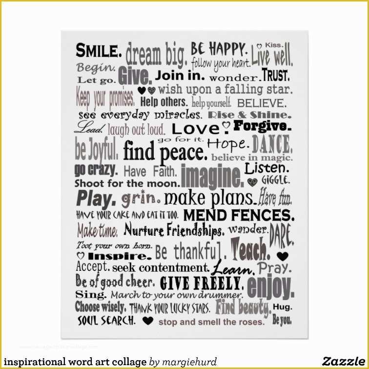 Word Art Collage Template Free Of Inspirational Word Art Collage Poster