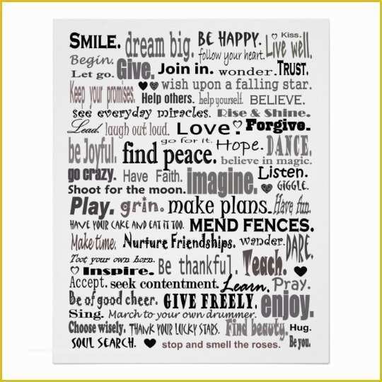 Word Art Collage Template Free Of Inspirational Word Art Collage Poster