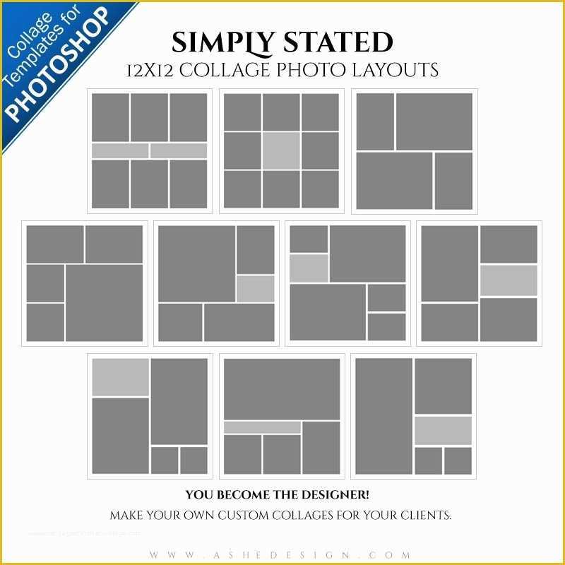 Word Art Collage Template Free Of Shop Collage Layouts Simply Stated 12x12