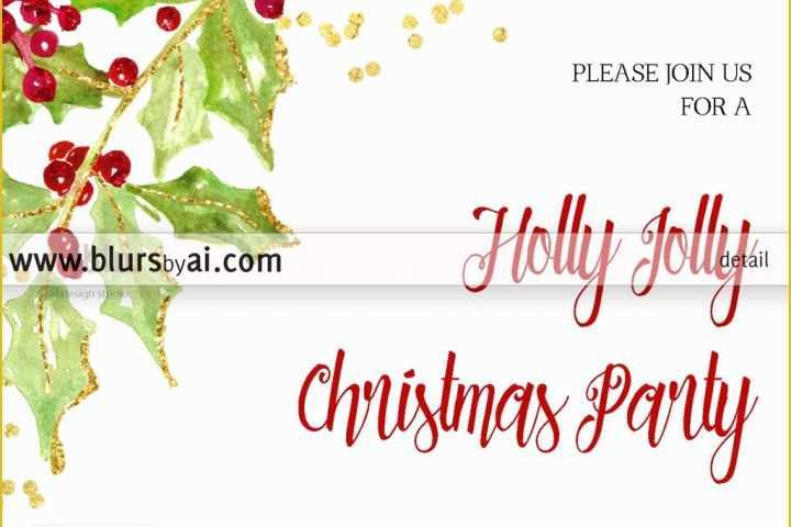 Word Christmas Party Invitation Templates Free Of Printable Christmas Party Invitation Template for Word In