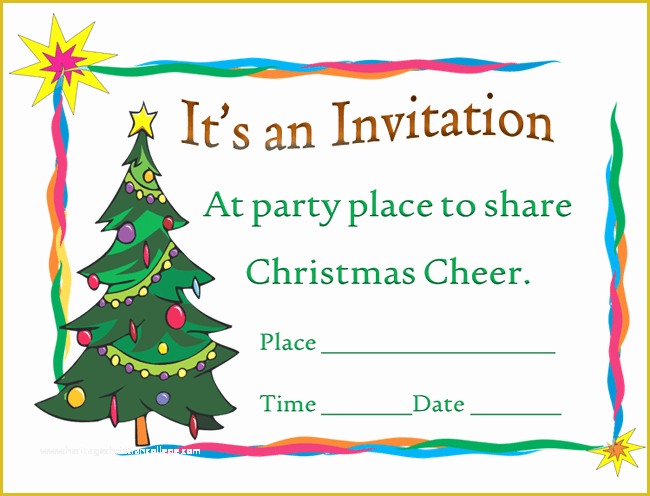 Word Christmas Party Invitation Templates Free Of Printable Christmas Party Invitation Template