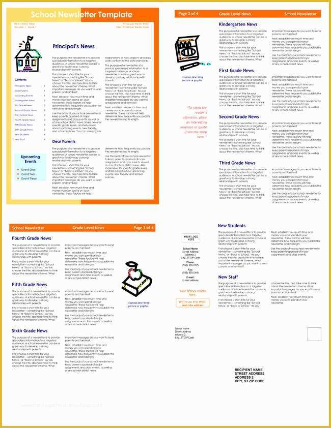 Word Document Newsletter Templates Free Of 10 Classroom Newsletter Templates Free and Printable