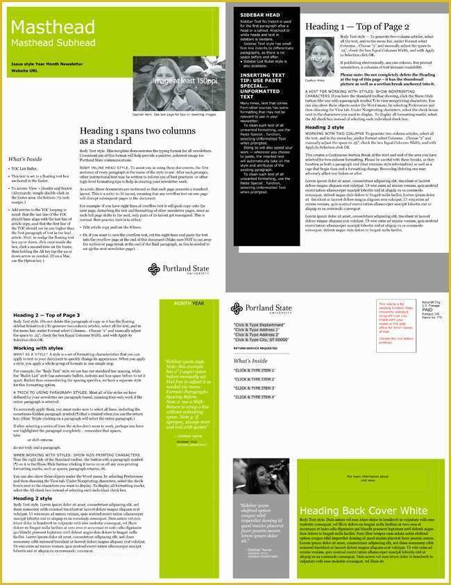 Word Document Newsletter Templates Free Of Free Email Newsletter Templates to Create E Newsletters
