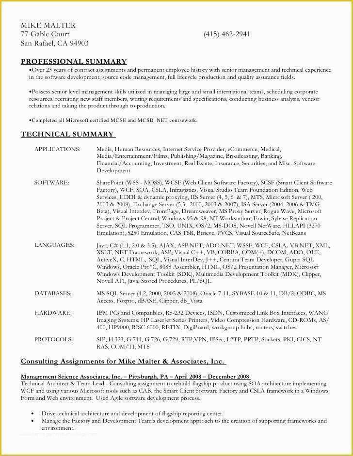 Word Document Resume Template Free Download Of Download Resume In Ms Word formatc
