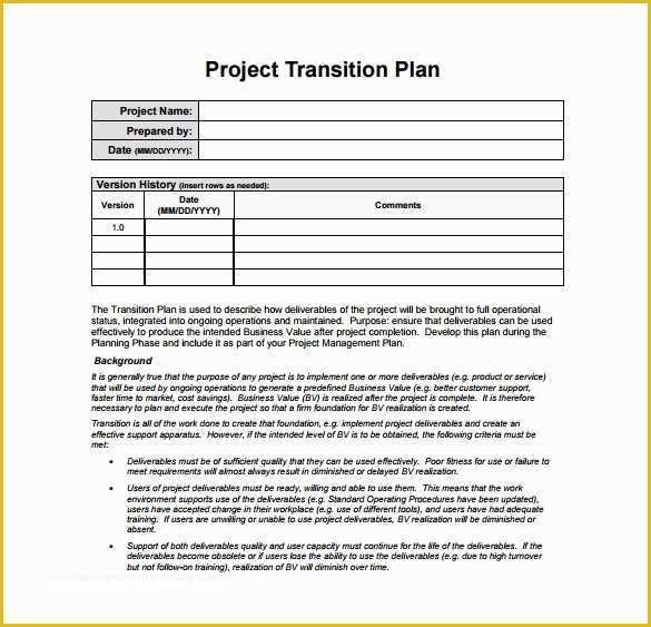 Word Document Templates Free Of 12 Transition Plan Template Ai Psd Google Docs Apple