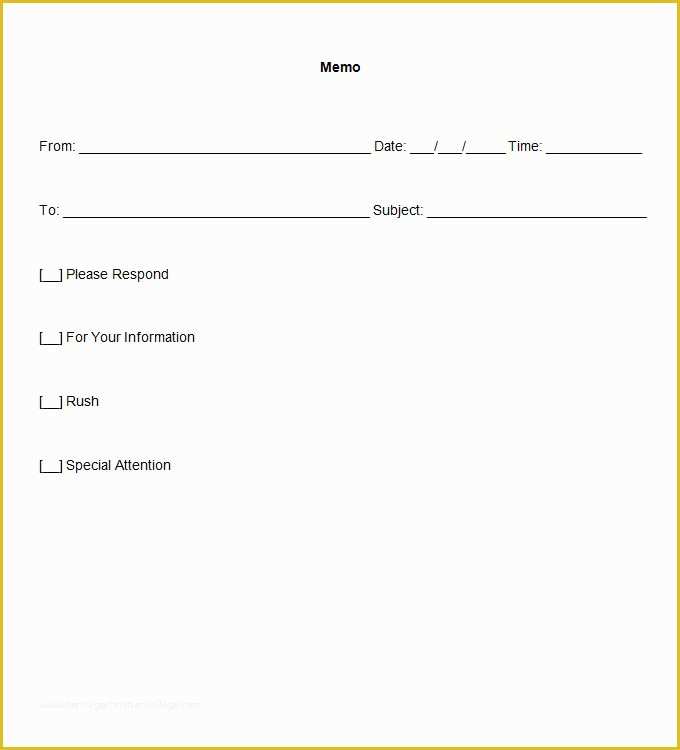 Word Document Templates Free Of Blank Memo Template 18 Free Word Pdf Documents Download