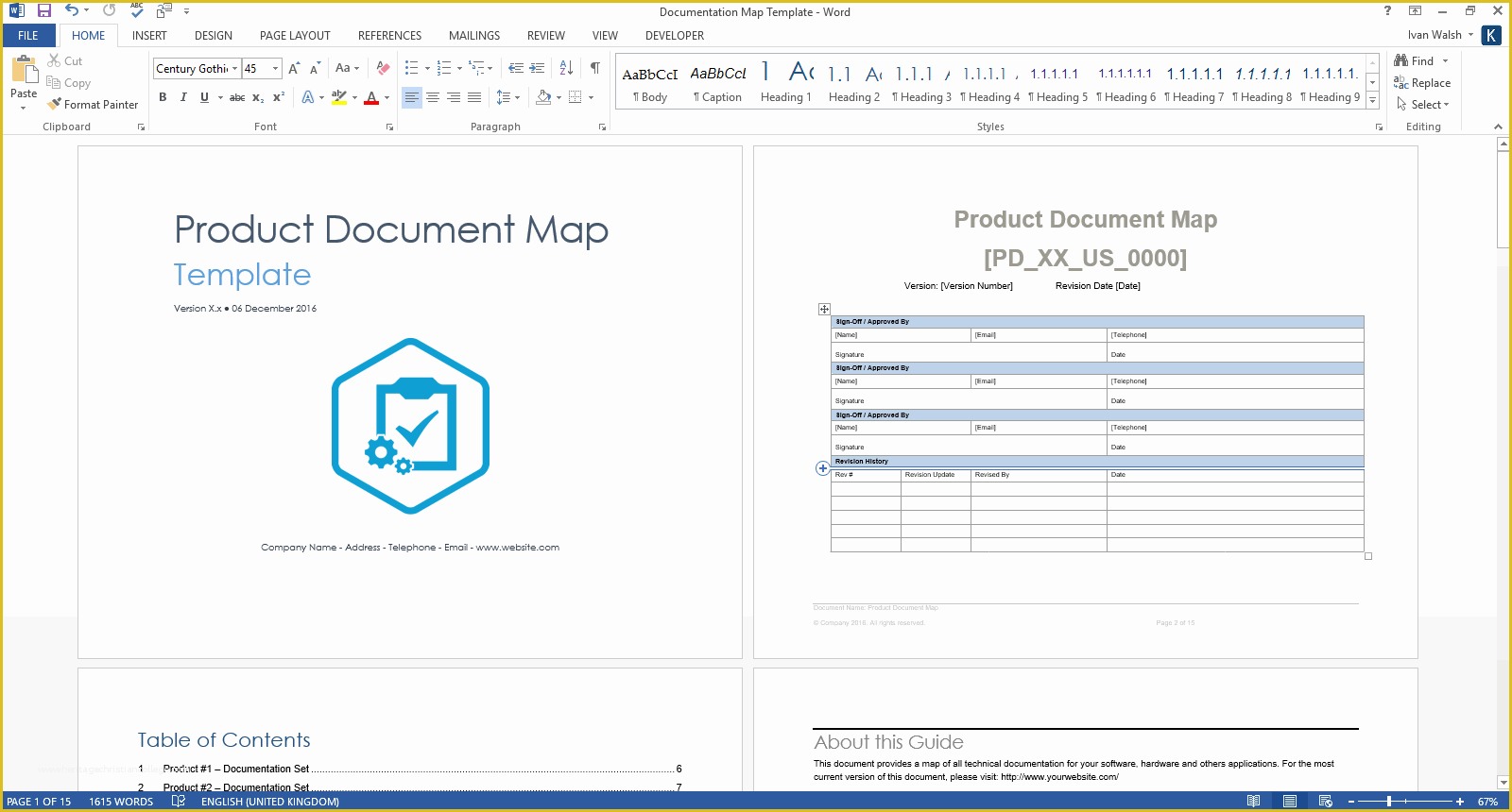 Word Document Templates Free Of Product Document Map Template Ms Word
