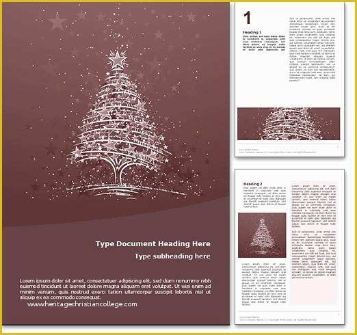 Word Document Templates Free Of Royalty Free Christmas Microsoft Word Template In Red