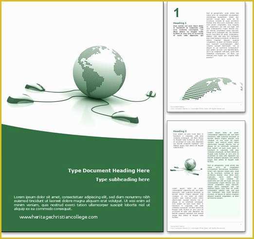 Word Document Templates Free Of Royalty Free Courses Line Microsoft Word Template In Green