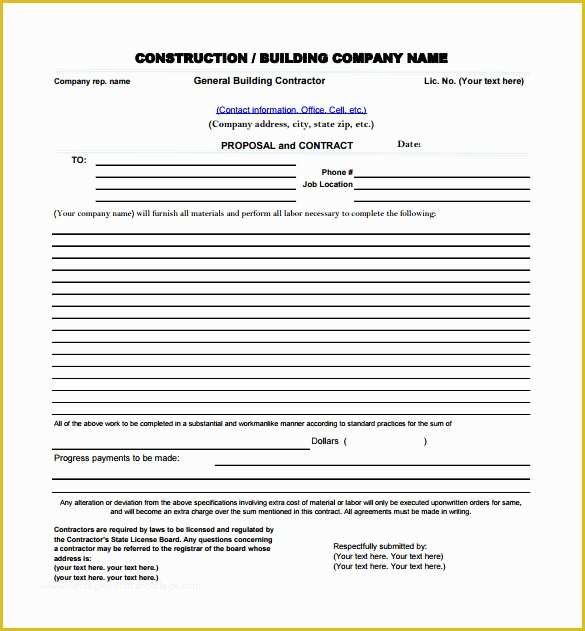 Word Proposal Templates Free Download Of Download Proposal Template Word for Construction Proposal