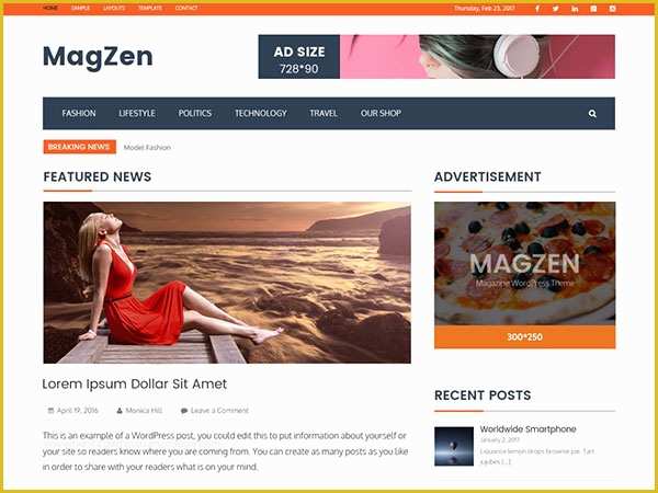 Wordpress Free Templates 2017 Of 10 Best Free Latest Magazine Wordpress themes Of June 2017