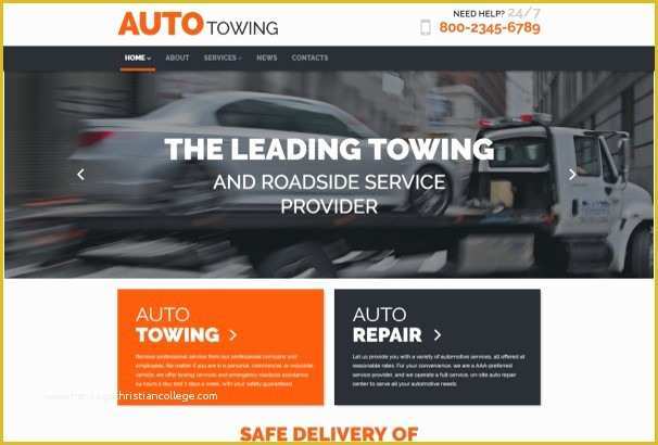 Wordpress Free Templates 2017 Of towing Website Template Free 50 Best Car