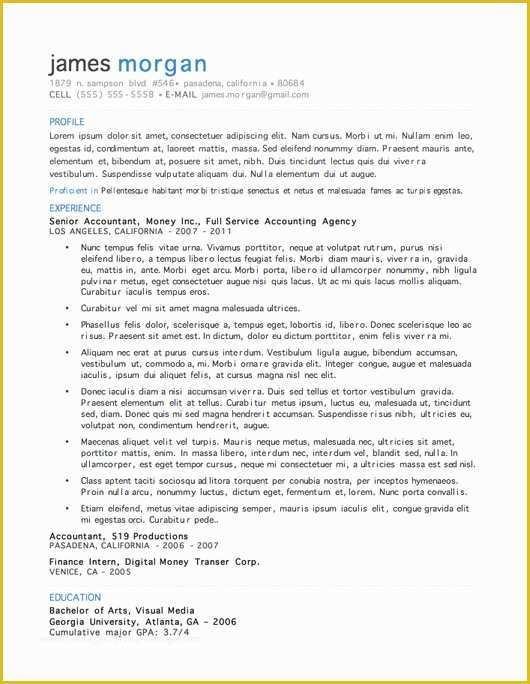 Wordpress Resume Template Free Of 12 Resume Templates for Microsoft Word Free Download