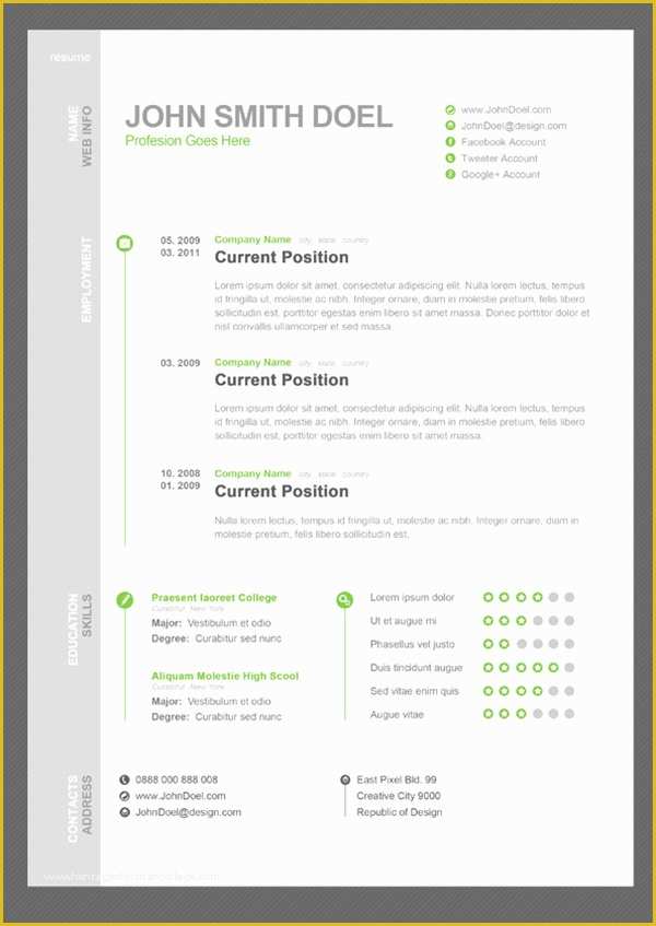 Wordpress Resume Template Free Of 15 Free Creative Resume Templates – Best Wordpress themes